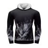 Black Abstract Smoke Graphic Print Sublimation Hoodie Manufacturers, Suppliers in Sialkot