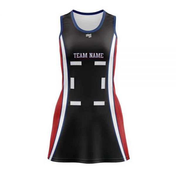 Black Netball Dress Sleeveless Lightweight Polyester for Women and Girls Manufacturers, Suppliers in Sialkot