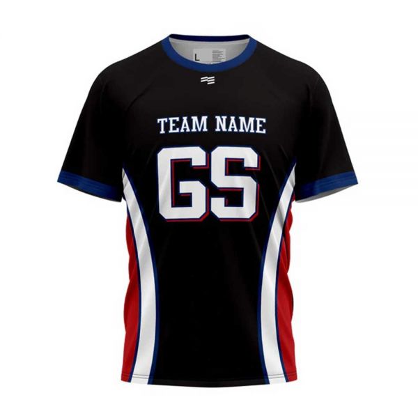 Black Netball T Shirt Lightweight Breathable Polyester Short Sleeve Unisex Manufacturers, Suppliers in Sialkot