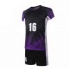 Black Purple Gradient Sports Uniform Set Short Sleeve Round Neck Jersey and Above Knee Shorts Manufacturers, Suppliers in Sialkot