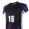 Black Purple Gradient Sports Uniform Set Short Sleeve Round Neck Jersey and Above Knee Shorts Manufacturers, Suppliers in Sialkot