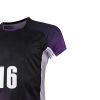 Black Purple Gradient Sports Uniform Set Short Sleeve Round Neck Jersey and Above Knee Shorts Manufacturers, Suppliers in Sialkot