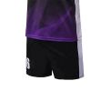 Black Purple Gradient Sports Uniform Set Short Sleeve Round Neck Jersey and Above Knee Shorts Manufacturers, Suppliers in Sialkot
