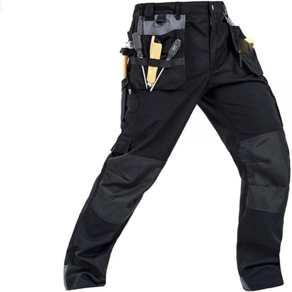 Black Safety Pant Cotton Cargo Regular Fit Elastic Waistband Manufacturers, Suppliers in Nizhnevartovsk