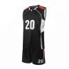 Black White and Red Sports Uniform Set Sleeveless Round Neck Jersey and Above Knee Shorts Manufacturers, Suppliers in Sialkot