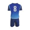 Blue Gradient Sports Uniform Set Short Sleeve Round Neck Jersey and Knee Length Shorts Manufacturers, Suppliers in Sialkot