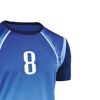 Blue Gradient Sports Uniform Set Short Sleeve Round Neck Jersey and Knee Length Shorts Manufacturers, Suppliers in Sialkot