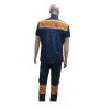 Blue and Orange Cotton Sanitation Uniform for Workers Unisex Large Size Manufacturers, Suppliers in Nizhnevartovsk