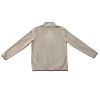 Cream Half Zip Pullover Sweatshirt with Zip Closure Pockets Manufacturers, Suppliers in Sialkot