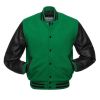 Green Black Wool Varsity Jacket Perfect for Casual Outfits Manufacturers, Suppliers in Sialkot