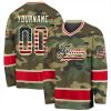 Green Camouflage Ice Hockey Uniform Military Style Long Sleeve Name Number Custom Manufacturers, Suppliers in Sialkot
