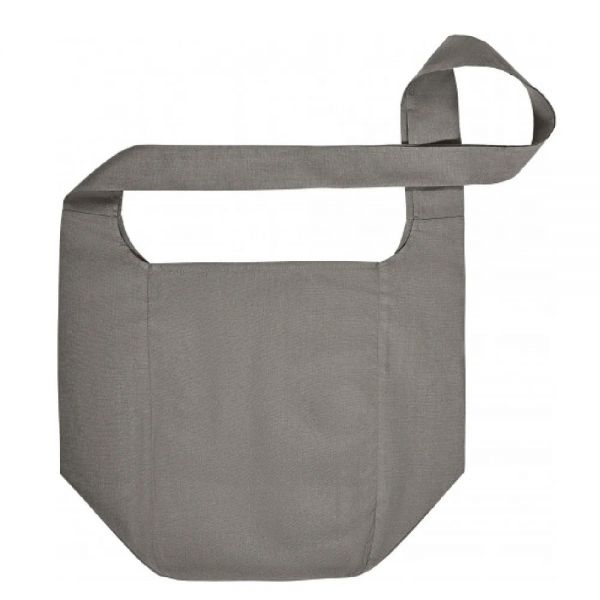 Grey Canvas Promotional Shoulder Bags Plain Self Fabric Handle Washable Manufacturers, Suppliers in Sialkot