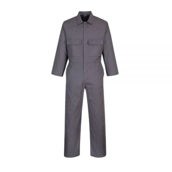 Grey Safety Coverall for Men and Women Polyester Cotton Workwear Manufacturers, Suppliers in Nizhnevartovsk