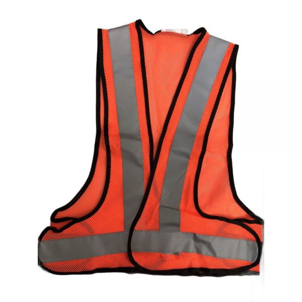 High Visibility Orange Safety Jacket Mesh Net 120 GSM XL Size Manufacturers, Suppliers in Sialkot