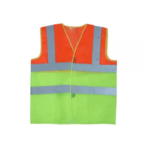 High Visibility Safety Vests Orange Green Reflective Polyester Free Size Manufacturers, Suppliers in Nizhnevartovsk