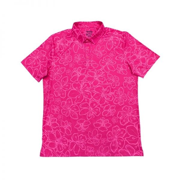 Hot Pink Three Button Polo Shirt Regular Fit for Men Manufacturers, Suppliers in Sialkot