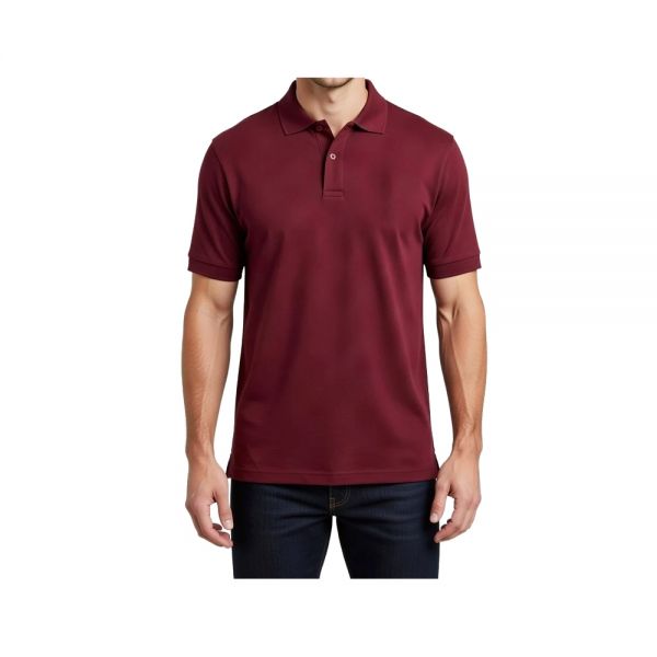 Maroon Cotton Polo Collar T Shirts Unisex Half Sleeve Regular Fit Customizable Manufacturers, Suppliers in Nizhnevartovsk