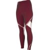 Maroon Full Length Womens Leggings Multi Design High Rise Slim Fit Reflective Panels Manufacturers, Suppliers in Sialkot