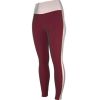 Maroon Full Length Womens Leggings Multi Design High Rise Slim Fit Reflective Panels Manufacturers, Suppliers in Sialkot