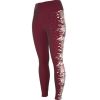 Maroon Full Length Womens Leggings Multi Design High Rise Slim Fit Reflective Panels Manufacturers, Suppliers in Sialkot