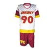 Maroon and White Reversible Lacrosse Uniform Jersey and Shorts Lightweight Polyester Unisex Manufacturers, Suppliers in Sialkot