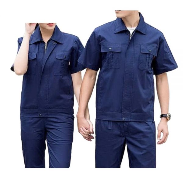 Mechanic Uniform Navy Blue Cotton Large Size Half Sleeve Plain Manufacturers, Suppliers in Nizhnevartovsk
