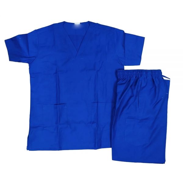 Medical Uniform Blue Scrub Set for Hospital Wear Unisex Polyester Manufacturers, Suppliers in Sialkot