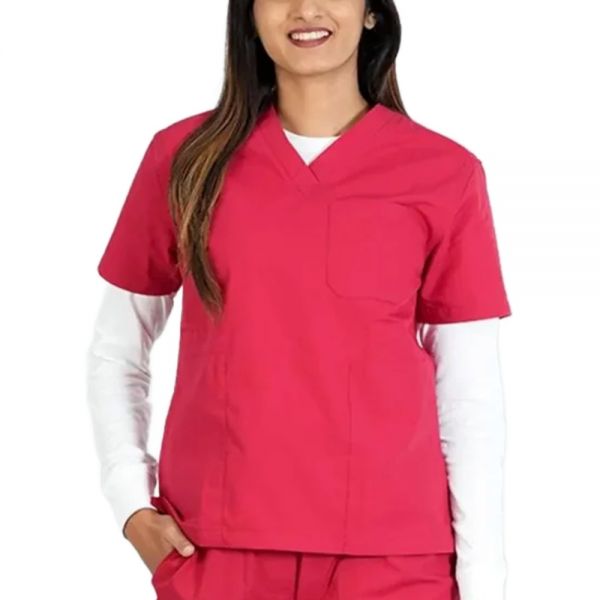 Medium Size Red Medical Scrub Polycotton for Clinic and Hospital Wear Manufacturers, Suppliers in Sialkot