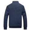 Men Blue Bomber Jacket Polyester Blend Regular Fit Full Sleeves Zip Closure Manufacturers, Suppliers in Sialkot