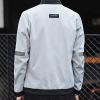 Men Off White Bomber Jacket Premium Polyester Regular Fit Casual Outdoor Wear Manufacturers, Suppliers in Sialkot