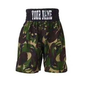 Mens Athletic Camo Boxing Shorts for Gym and Outdoor Training Manufacturers, Suppliers in Sialkot