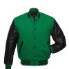 Mens Wool Leather Jacket Vibrant Color Versatile Design Dry Clean Only Manufacturers, Suppliers in Italy