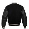 Mens Wool Leather Polyester Jacket Black Hand Wash Only Manufacturers, Suppliers in Italy