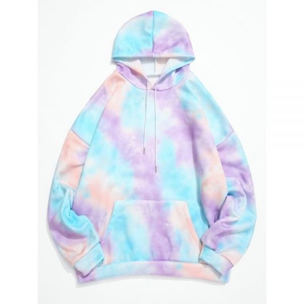 Multi Color Tie Dye Cotton Blend Hoodie Regular Fit Full Sleeve Manufacturers, Suppliers in Nizhnevartovsk