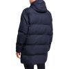 Navy Blue Hooded Puffer Jacket for Casual and Outdoor Winter Wear Manufacturers, Suppliers in Sialkot