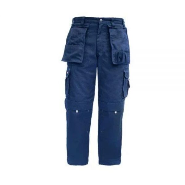 Navy Blue Safety Pant Cotton Cargo Regular Fit Elastic Waistband Manufacturers, Suppliers in Nizhnevartovsk