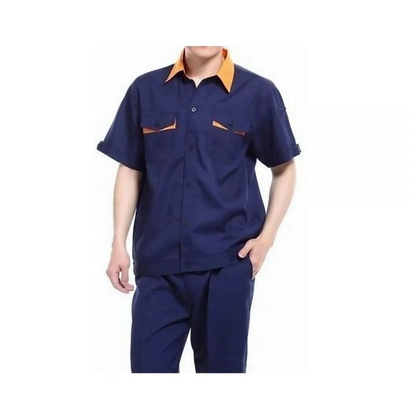 Navy Blue Sanitation Worker Uniform Cotton Shirt and Pant XL Formal Office Wear Manufacturers, Suppliers in Nizhnevartovsk