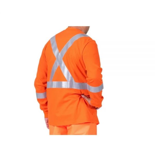 Orange Blue Work Safety Shirt Half Sleeve Plain Design Medium Manufacturers, Suppliers in Nizhnevartovsk