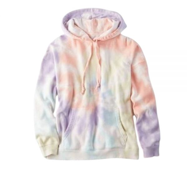 Pastel Tie Dye Cotton Blend Hoodie Unisex Regular Fit Full Sleeve Manufacturers, Suppliers in Nizhnevartovsk