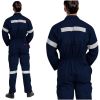 Premium Navy Blue Safety Coverall with White Reflective Stripes Regular Fit Manufacturers, Suppliers in Nizhnevartovsk
