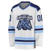 Professional Custom Ice Hockey Jersey White Polyester Mesh Sublimation Printed Manufacturers, Suppliers in Sialkot