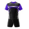 Rugby Uniform Set Black Yellow Blue Polyester Lightweight Breathable Jersey Shorts Manufacturers, Suppliers in Sialkot