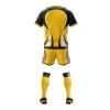 Rugby Uniform Set Yellow Black Polyester Lightweight Breathable Jersey Shorts Socks Manufacturers, Suppliers in Sialkot