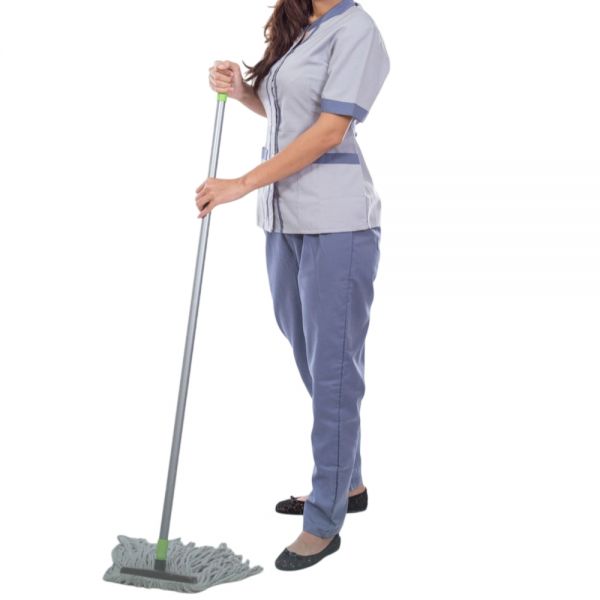 Satin Gray Cleaning Uniform Shirt and Pant Set for Industrial and Hotel Staff Manufacturers, Suppliers in Nizhnevartovsk