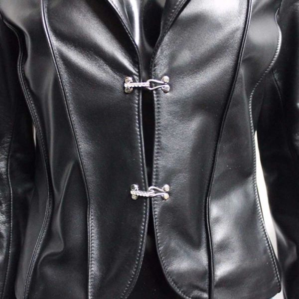 Slim Fit Black Leather Jacket Casual Winter Wear Manufacturers, Suppliers in Sialkot