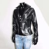 Slim Fit Black Leather Jacket Casual Winter Wear Manufacturers, Suppliers in Sialkot