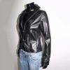 Slim Fit Black Leather Jacket Casual Winter Wear Manufacturers, Suppliers in Sialkot