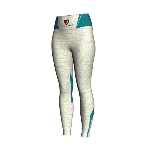 Teal Green Womens Full Length Compression Leggings for Gym Yoga and Running Manufacturers, Suppliers in Sialkot