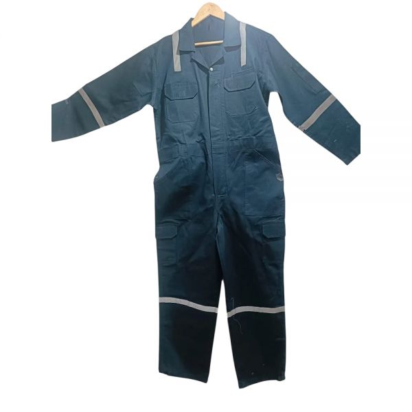 Unisex Dark Teal Blue Coverall with Zipper Front Industrial Safety Wear Manufacturers, Suppliers in Nizhnevartovsk