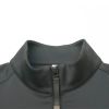 Versatile Black Half Zip Sweatshirt for Training and Casual Outfits Manufacturers, Suppliers in Sialkot